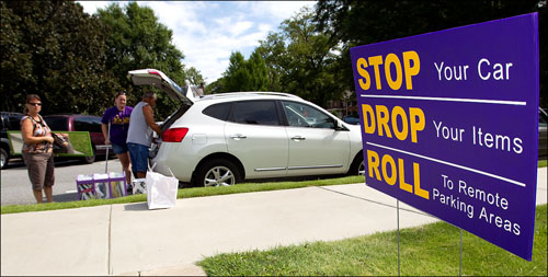 Move-in at East Carolina University